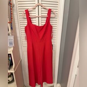 Red Sleeveless Jumpsuit Chelsea28 Nordstrom size 10 women’s